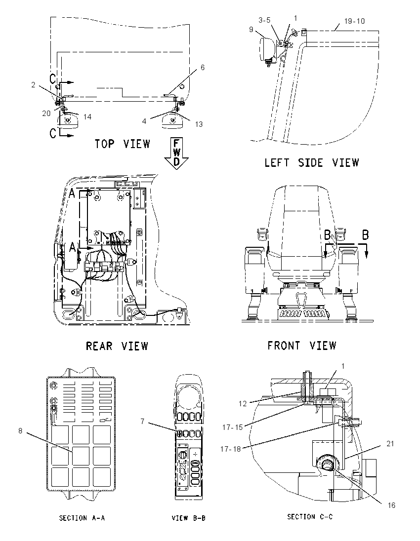 LIGHTING & VISOR GP 1688230 CAT