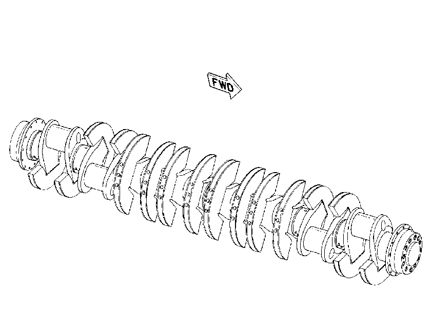 CRANKSHAFT 1343043 CAT
