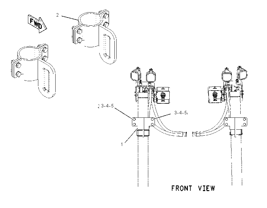 BRACKET GP-CYLINDER 2061502 CAT