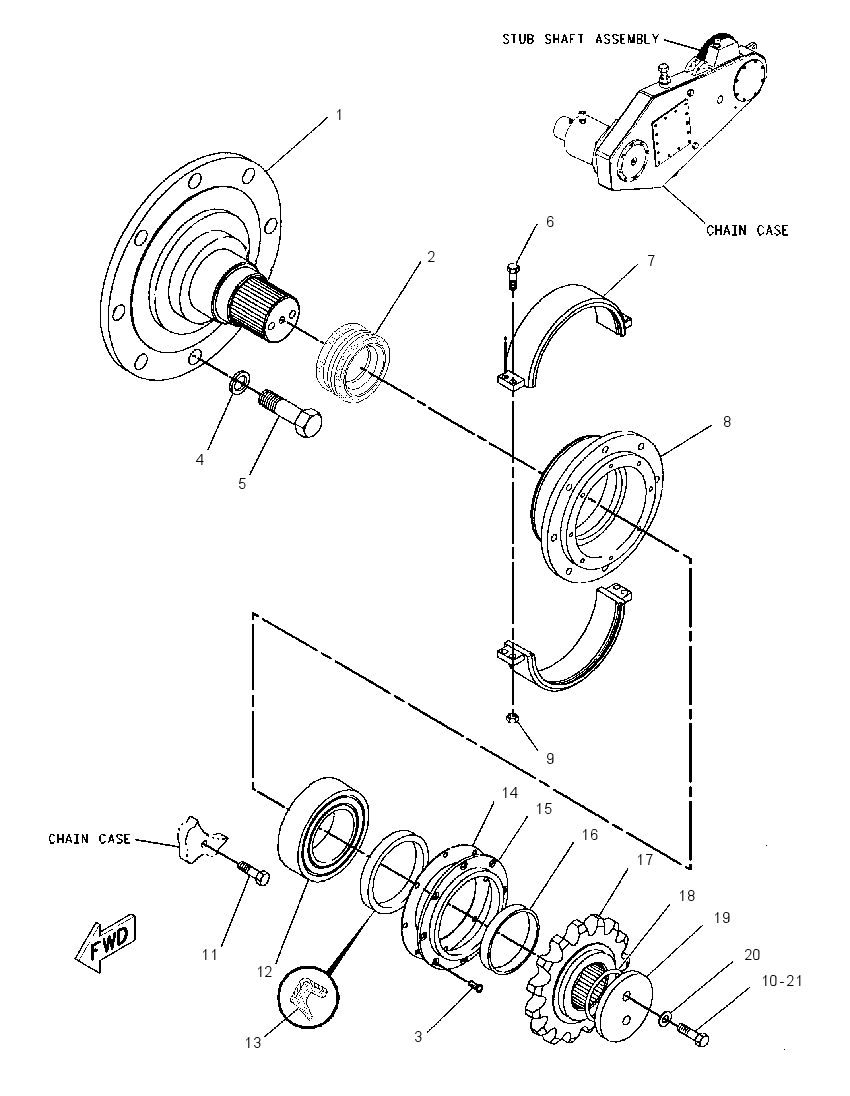 SHAFT GP-ROTOR STUB 1267911 CAT
