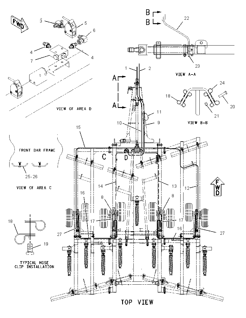 CYLINDER & LINES GP-LIFT 2072529 CAT