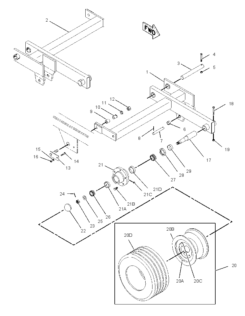 FRAME & WHEEL GP-WING 2035833 CAT