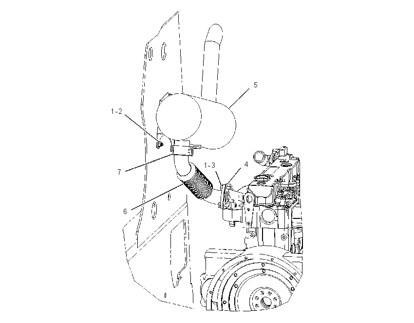 MOUNTING GP-MUFFLER 2058779 CAT
