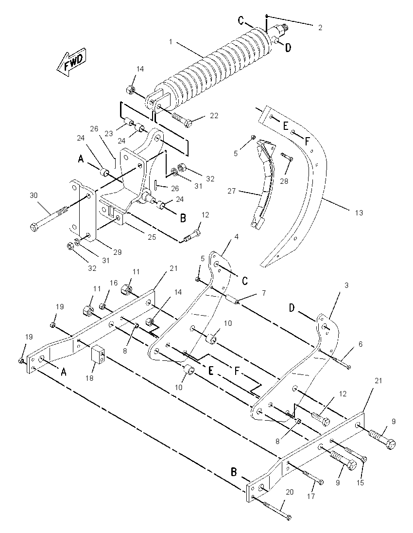 SHANK GP-SPRING 2035838 CAT