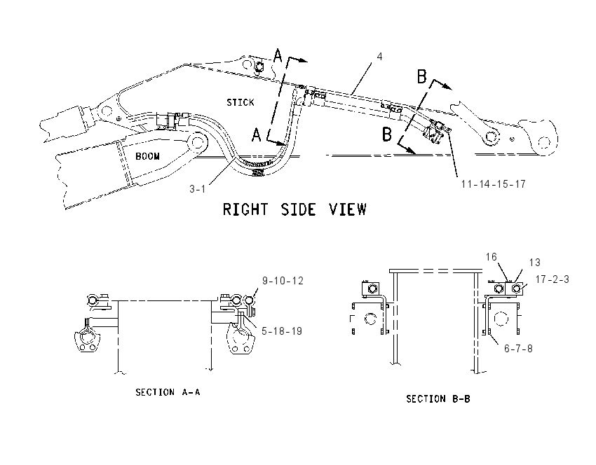 LINES GP-STICK DRAIN 1922396 CAT