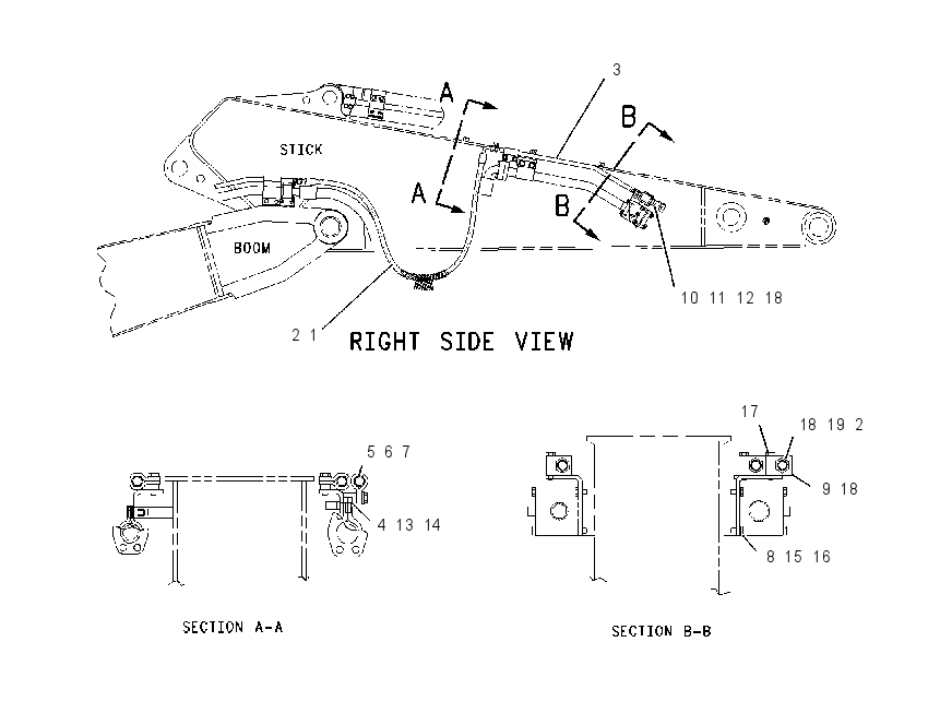 LINES GP-STICK DRAIN 1922394 CAT