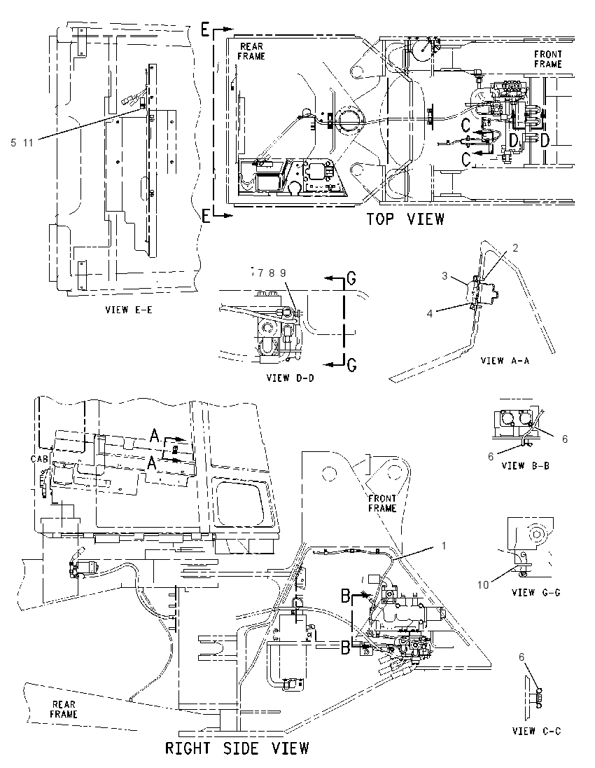 Проводка системы плавности хода 2Q3192 CAT