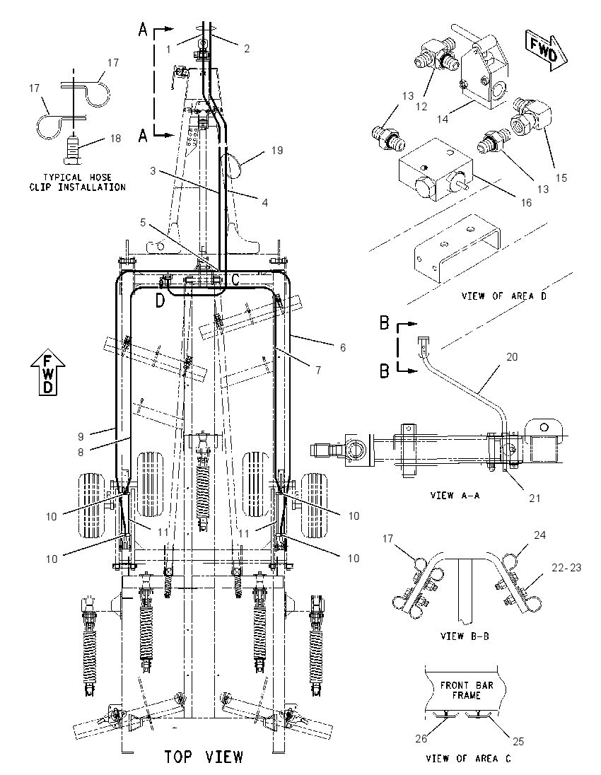 CYLINDER & LINES GP-LIFT 2035841 CAT