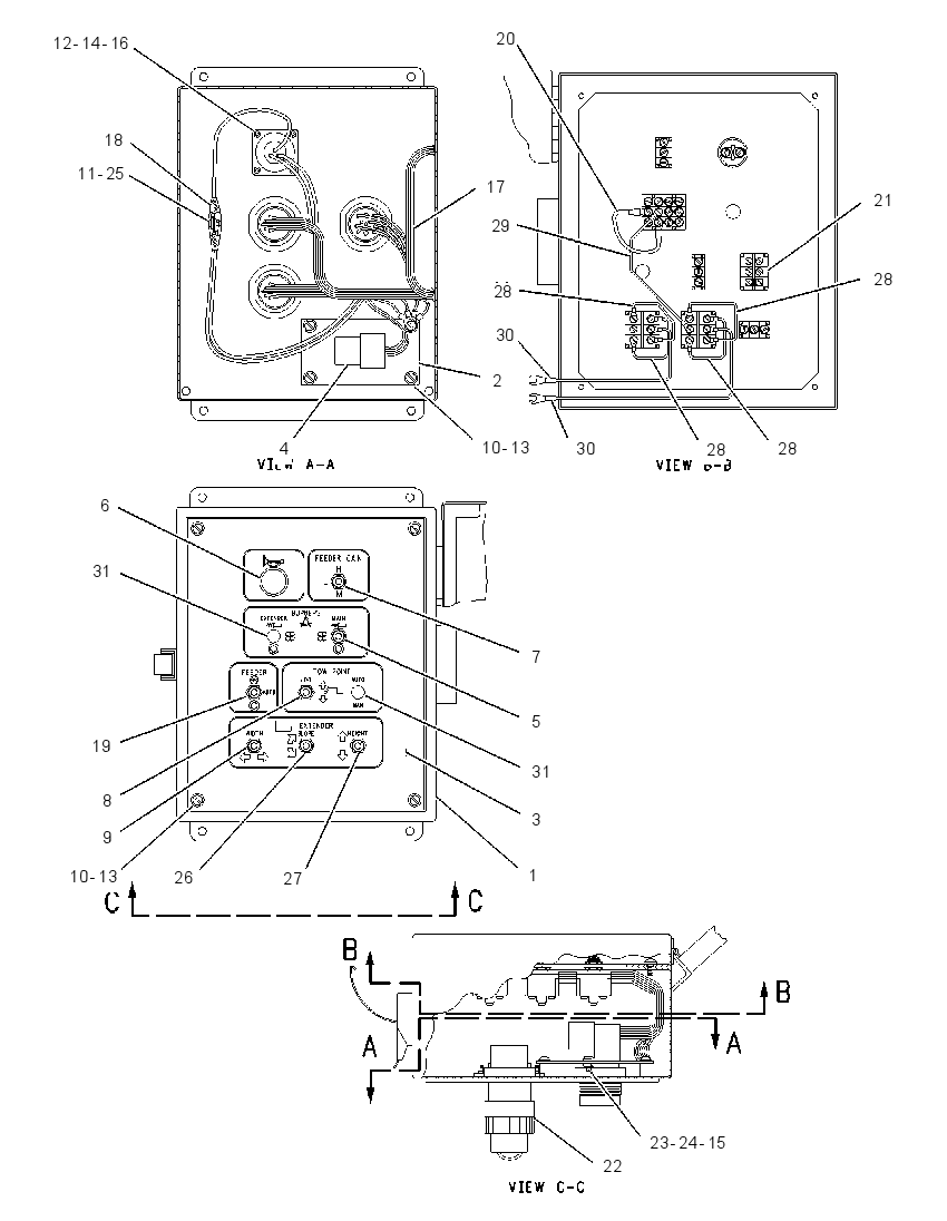 BOX GP-SCREED CONTROL 1448535 CAT
