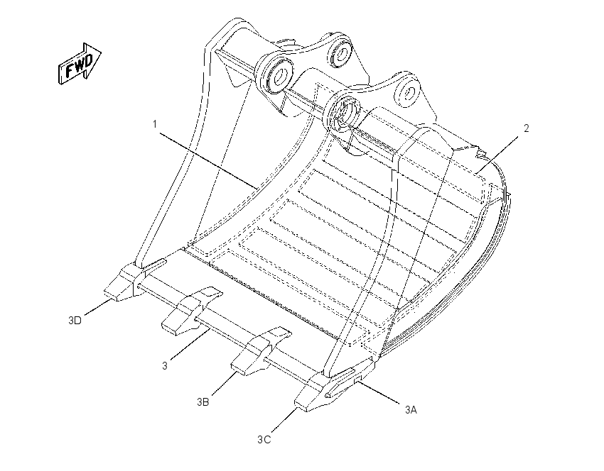 BUCKET AS-TRENCHING 1474397 CAT