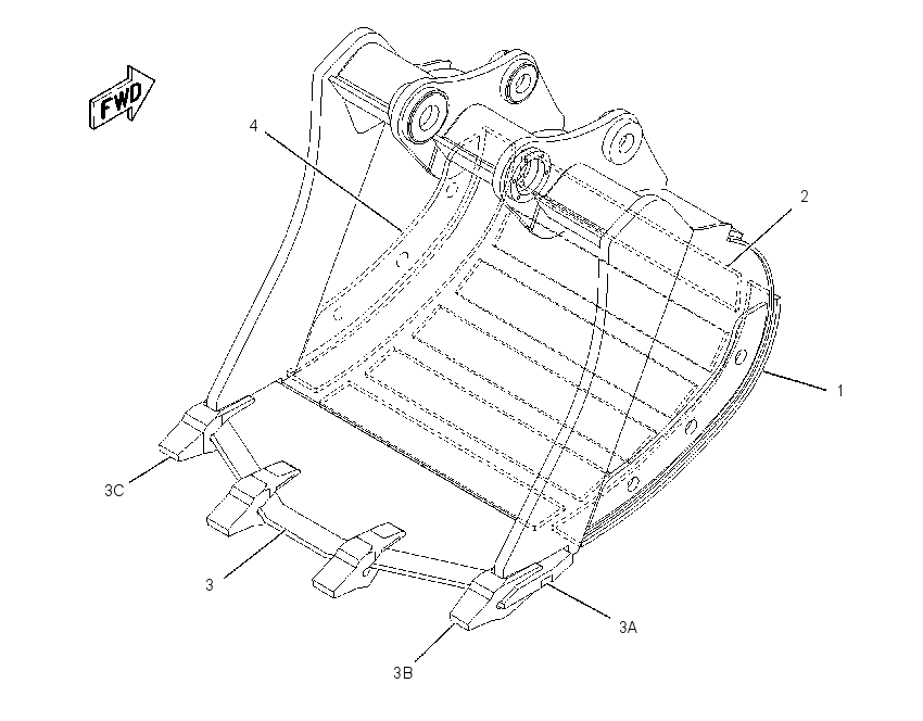 BUCKET AS-TRENCHING 1474399 CAT