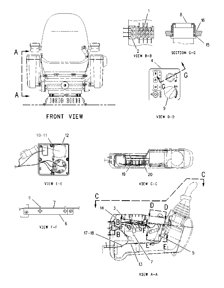 Проводка консоли 1999637 CAT