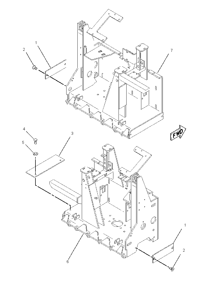 FRAME GP-SCREED 1337369 CAT