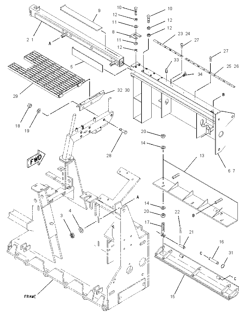 FRAME GP-STRIKE-OFF 1119146 CAT