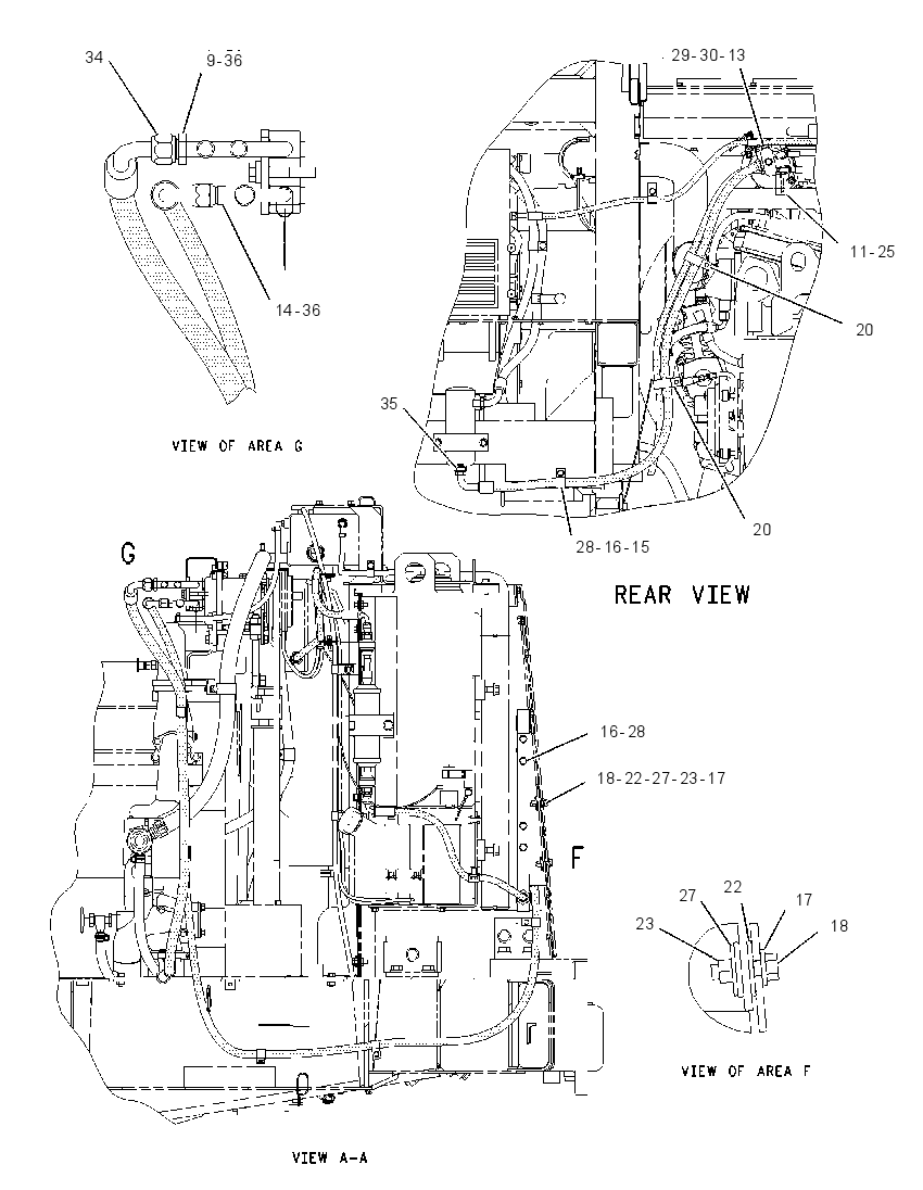 LINES GP-HEATER & AIR COND 1562872 CAT