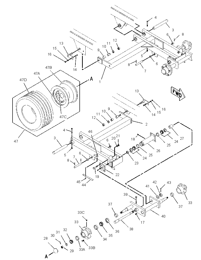 FRAME & WHEEL GP-WING 2097704 CAT