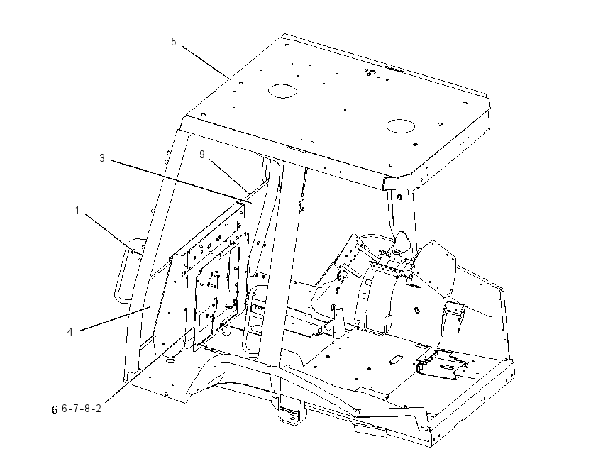 CANOPY GP-OPEN ROPS 2391330 CAT