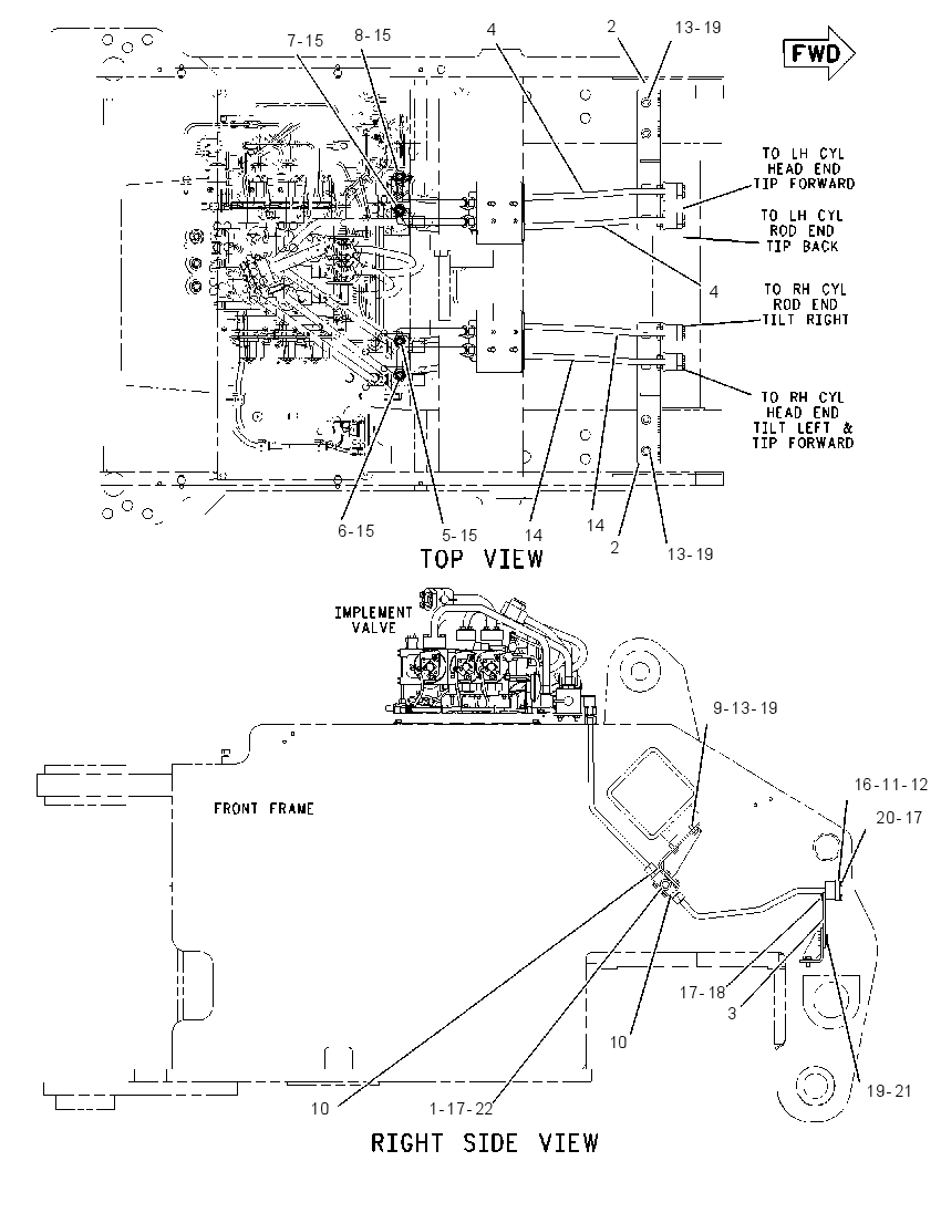 LINES GP-TILT & TIP CYLINDER 1426199 CAT
