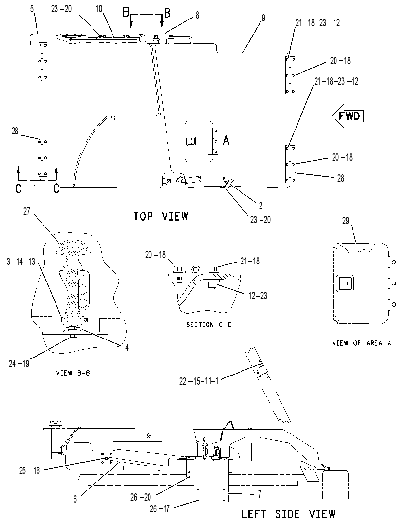HOOD GP-TRUCK 1858723 CAT