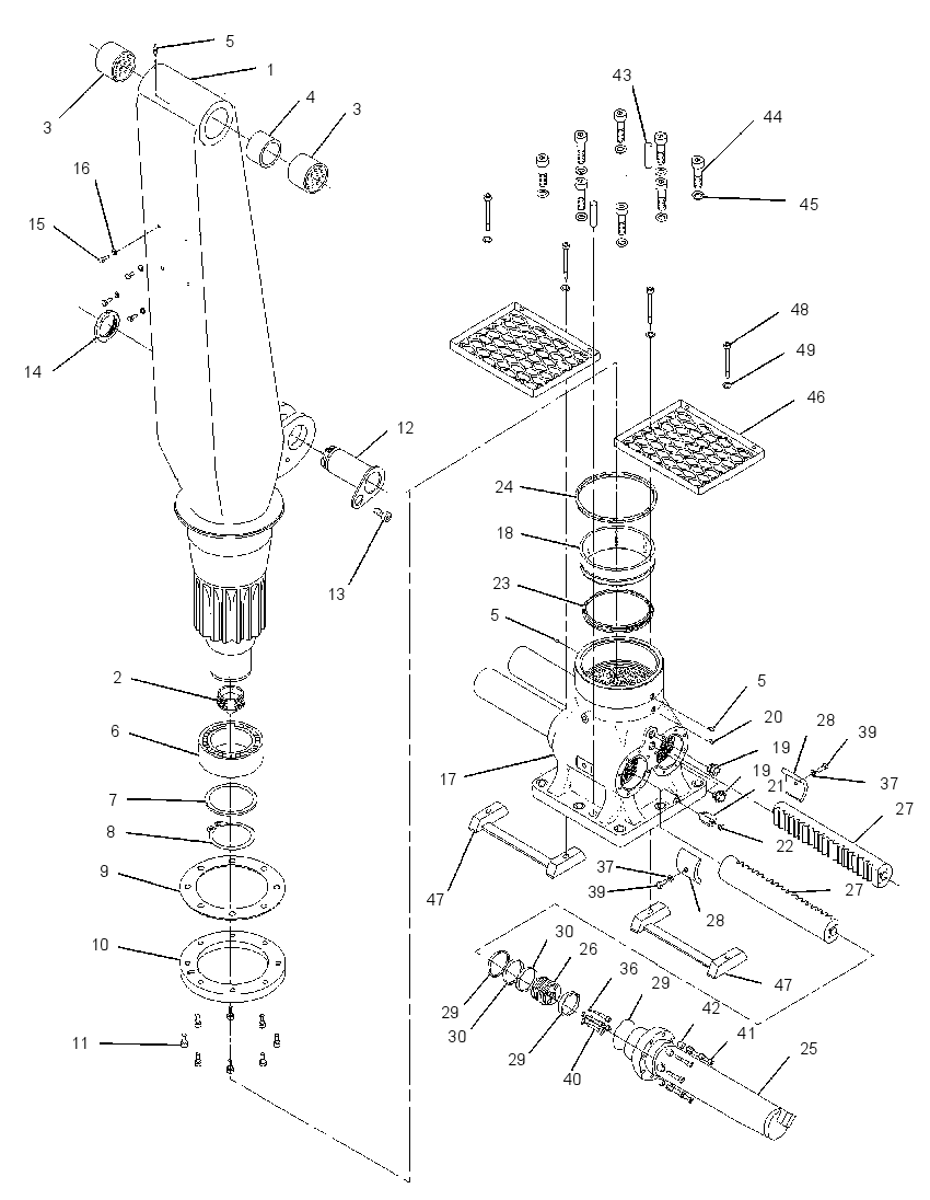 PILLAR GP-LOG LOADER 2078364 CAT