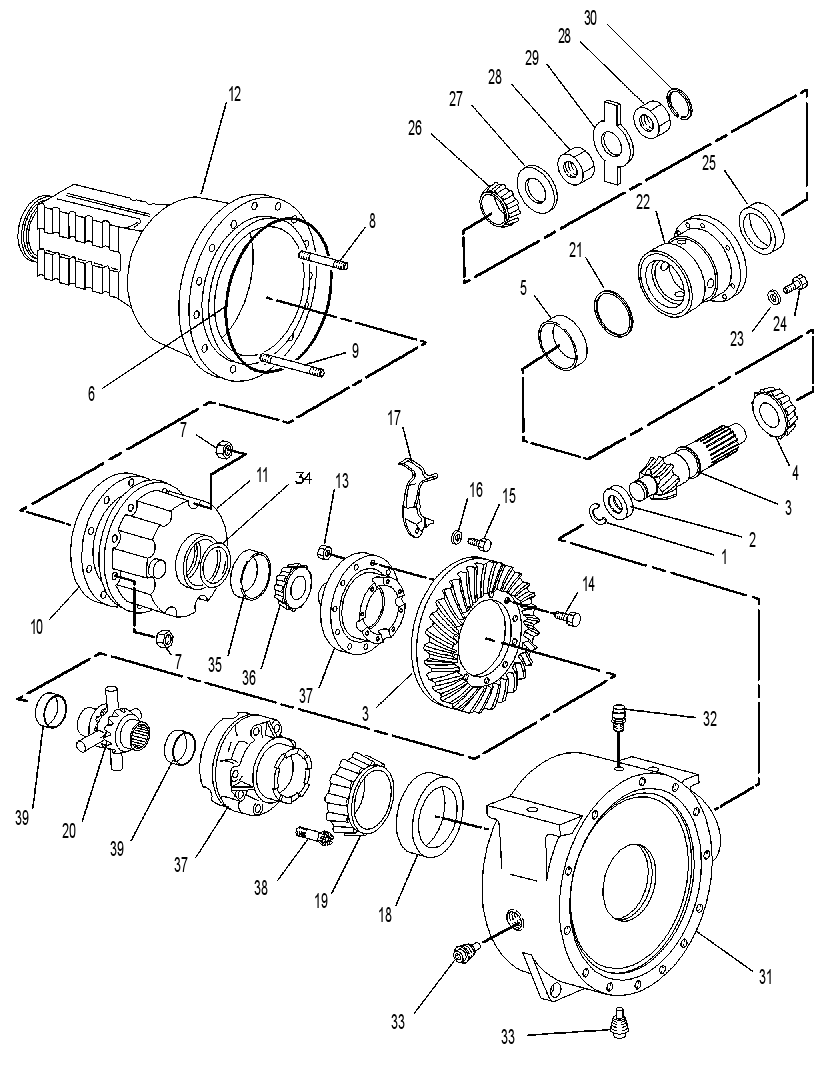 AXLE GP-DRIVE 7X8052 CAT