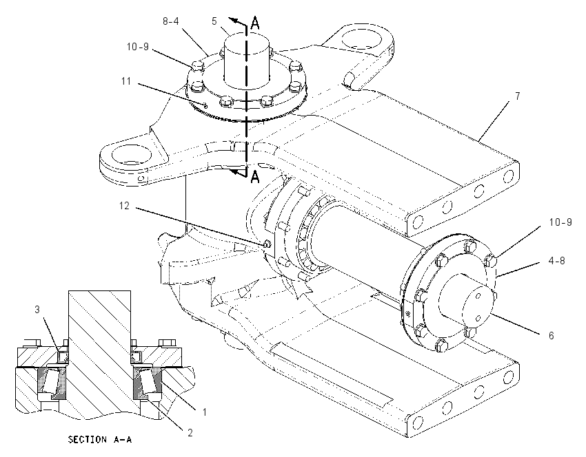 HITCH GP-ARTICULATING & OSC 1732731 CAT