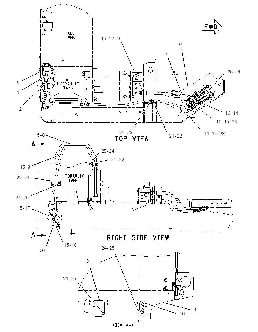 LINES GP-REAR ATTACHMENT 1803494 CAT