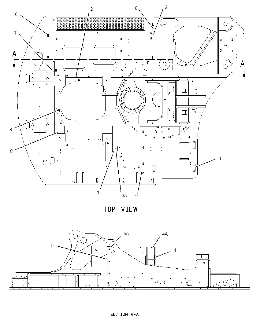 FRAME AS-UPPER 1861500 CAT