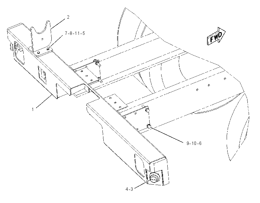 BUMPER GP 1716627 CAT