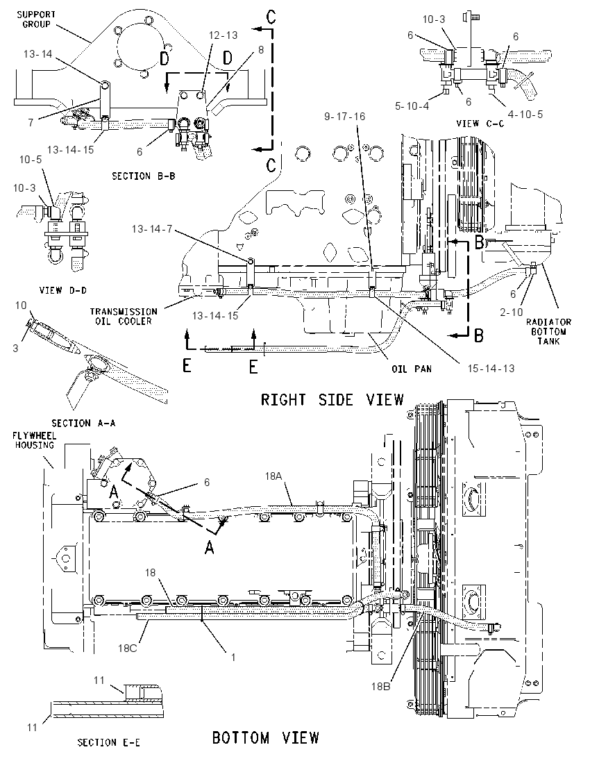 LINES GP-RADIATOR 1932413 CAT