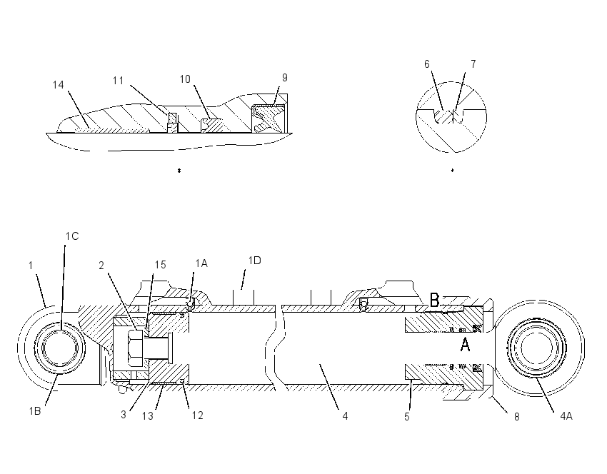 CYLINDER GP-ANGLING 1363155 CAT
