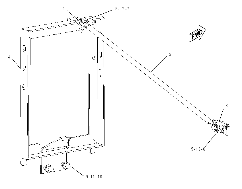 MOUNTING GP-BATTERY 1551033 CAT