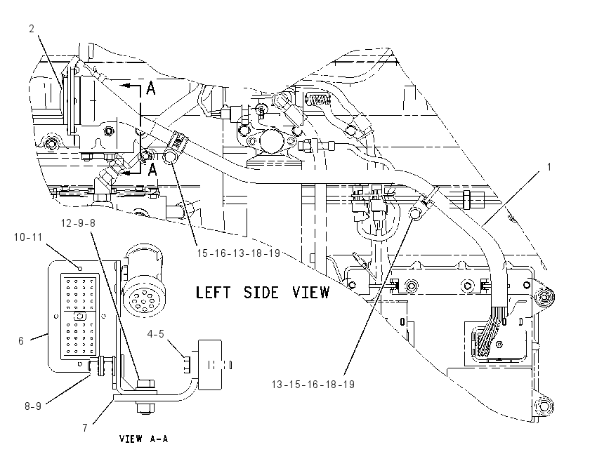 Проводка электронного управления 1896595 CAT