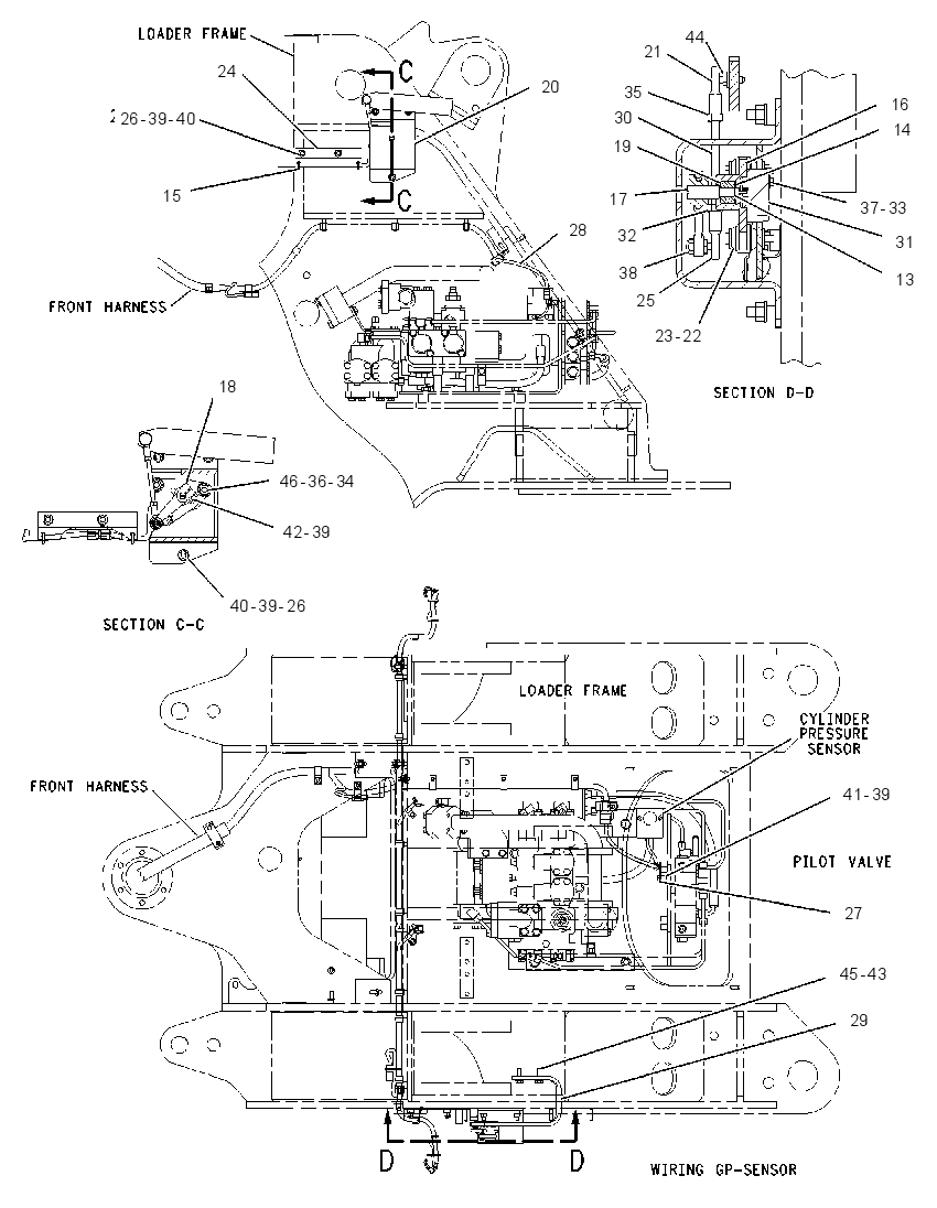 WIRING GP-PAYLOAD CONTROL 0700185 CAT