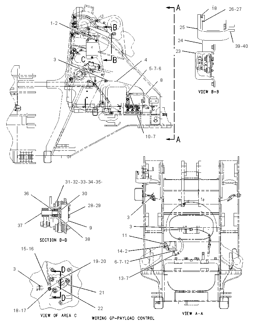 WIRING GP-PAYLOAD CONTROL 2Q7869 CAT