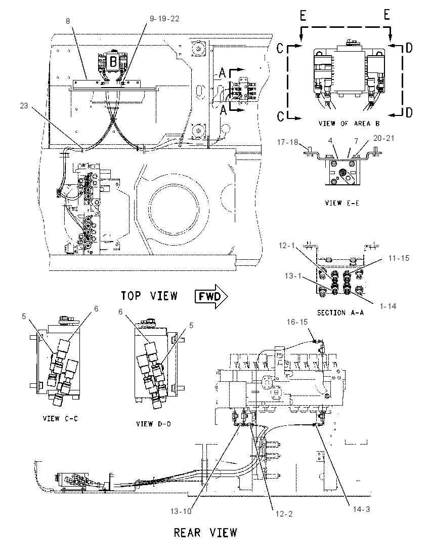 Трубопроводы управляющие 1926888 CAT