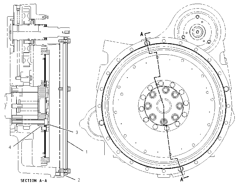 ADAPTER GP-ENGINE TO XMSN 6I3610 CAT