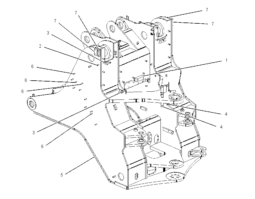 FRAME AS-LOADER 1476785 CAT