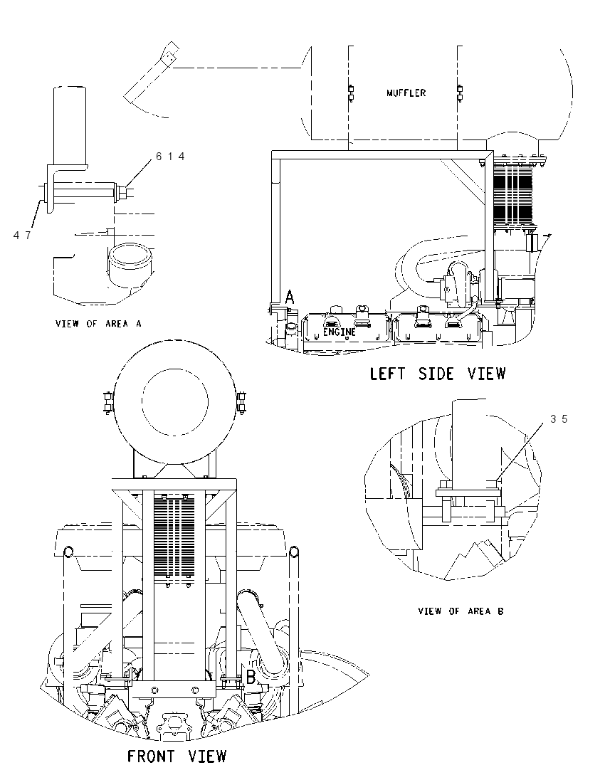 MOUNTING GP-MUFFLER 1551066 CAT