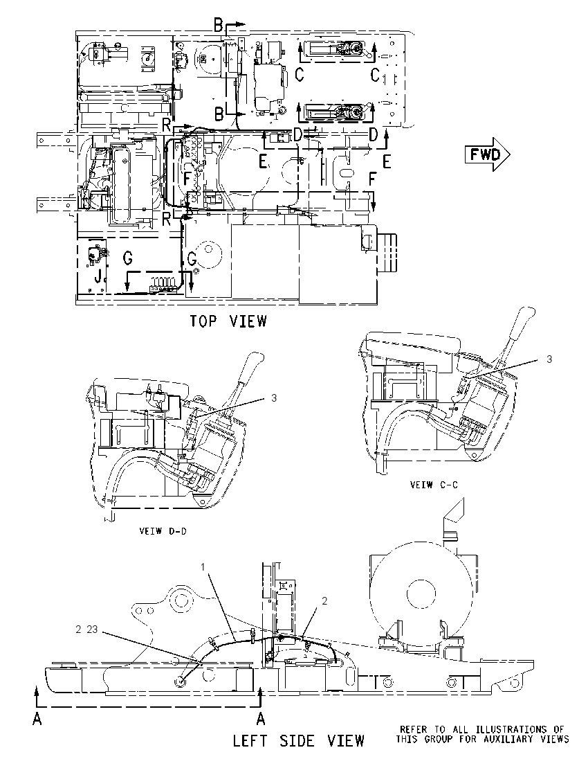WIRING GP-AUXILIARY CONTROL 1709354 CAT