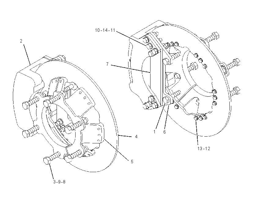 BRAKE & MTG GP-SERVICE 1980873 CAT