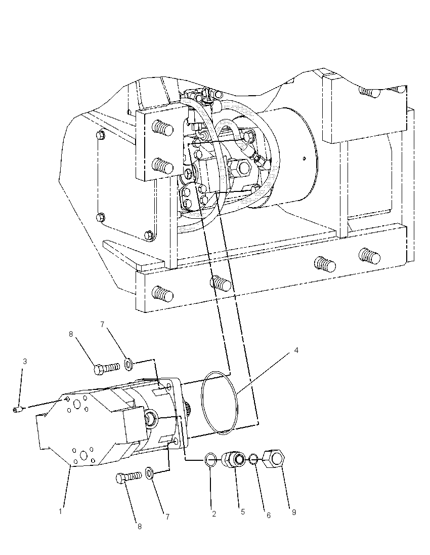 MOTOR & MTG GP-WINCH 2085549 CAT