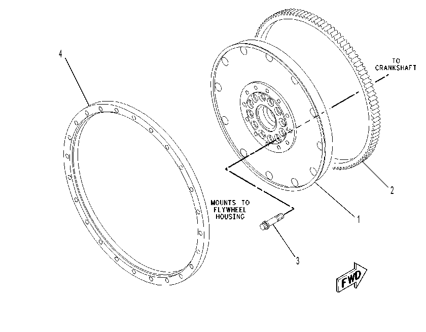 ADAPTER GP-FLYWHEEL 1075651 CAT