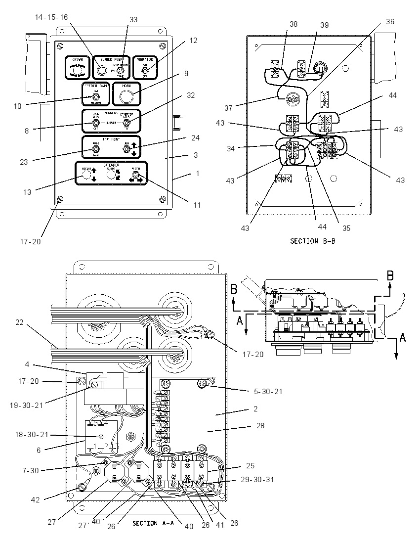 BOX GP-SCREED CONTROL 1033551 CAT