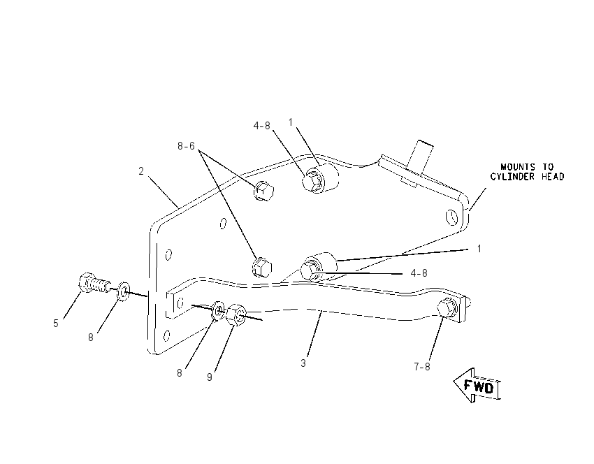 BRACKET GP-RADIATOR 1689117 CAT