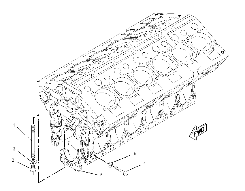 Блок цилиндров в сборе 4P0352 CAT