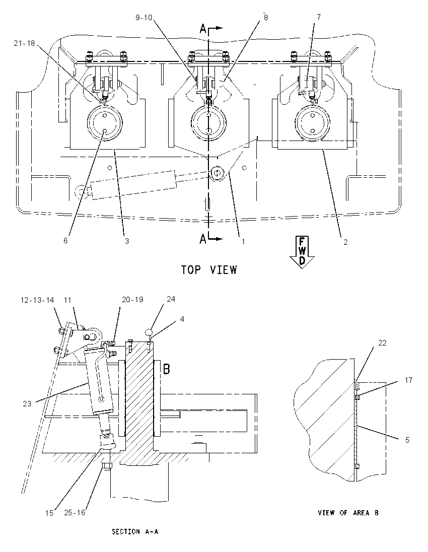 MOUNTING GP-LIFT 2020433 CAT