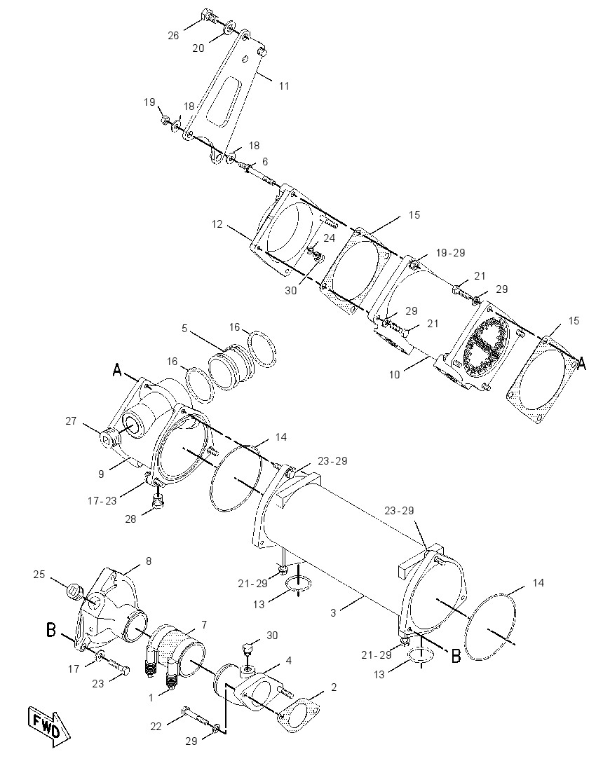 COOLER GP-ENGINE & XMSN OIL 1639322 CAT