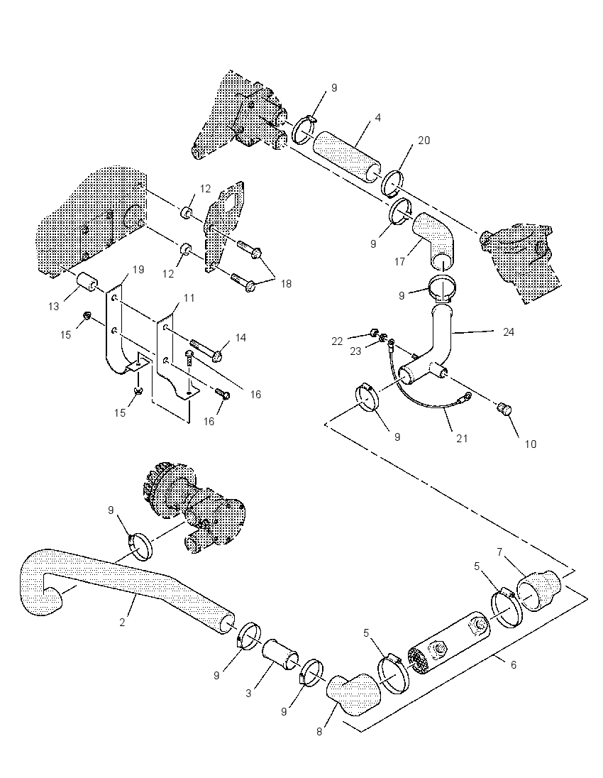 HEAT EXCHANGER & LINES GP 2040261 CAT