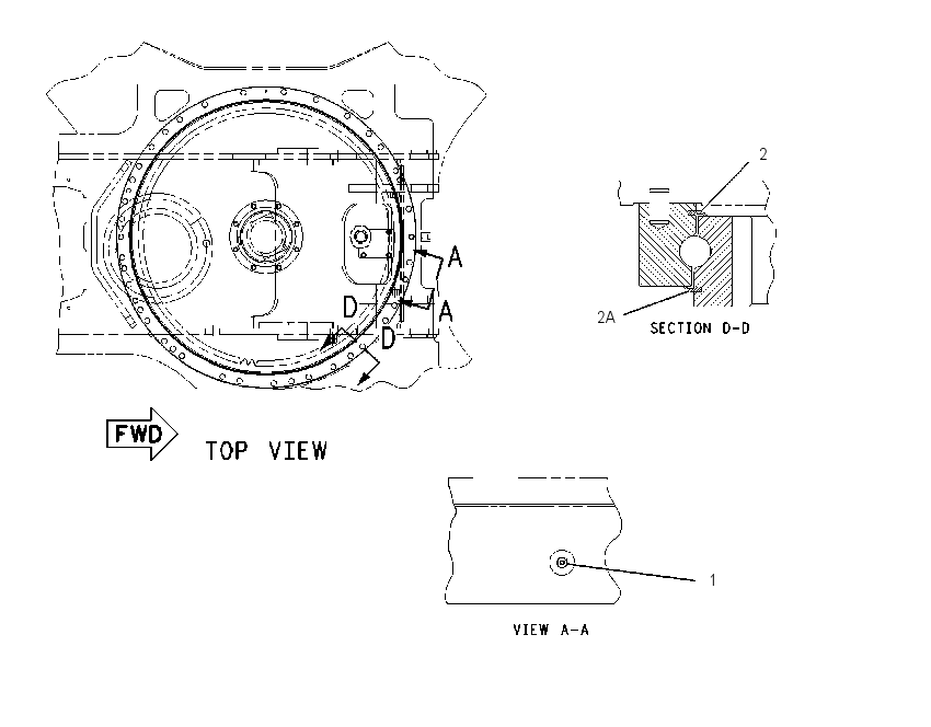 Шестерня с подшипником механизма поворота 1719380 CAT